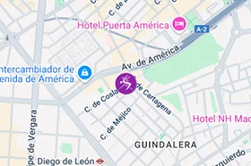 Mapa de Salsabachata Avenida de América